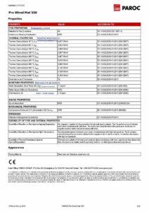 Збірка аркушів технічних даних PAROC_00003